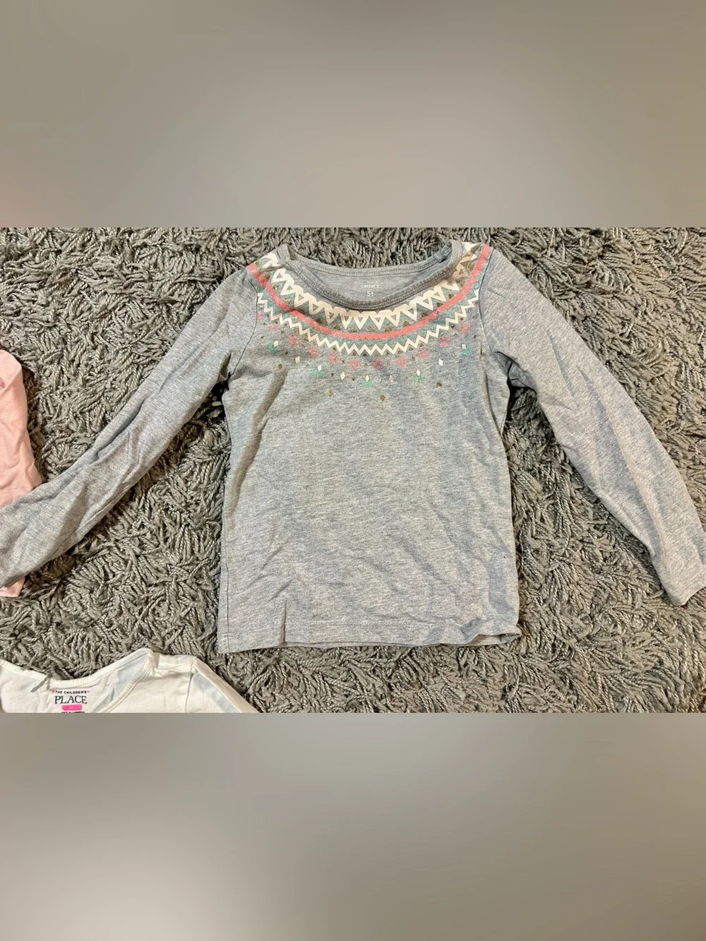 The Children's Place Light Blue Denim Long-Sleeve Shirt